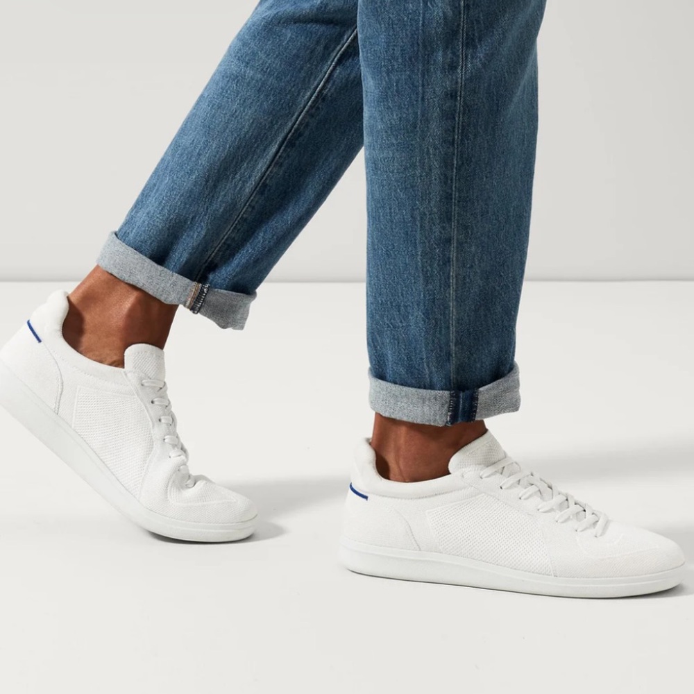 Rothy's RS01 sneakers - white, Men's size 7 (fits Women size 8.5), worn once